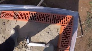 раскладка облицовачного кирпича в первый ряд строим с нивком