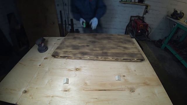 Браширование столешницы.  Масло Borma Hard Top Oil