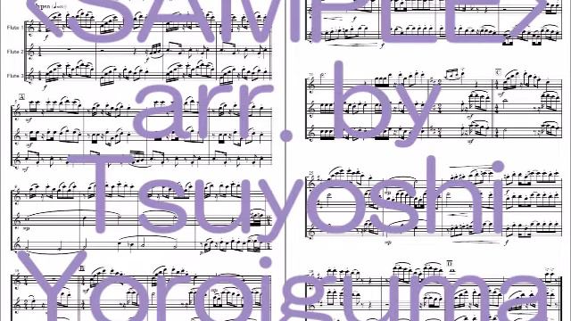 ＜Sample Score＞Under The Sea from THE LITTLE MERMAID (Flute / Clarinet Trio） смотреть онлайн