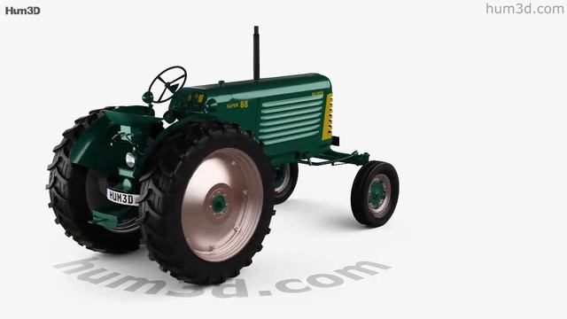 Oliver Super 88 1958 3D Model By Hum3D.com