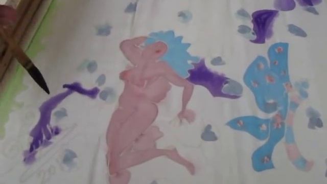 malowanie na jedwabiu u Izy Kantek Zalewskiej смотреть онлайн