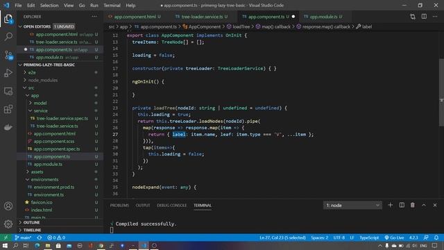 Dynamic Tree control with Angular 11 and PrimeNg смотреть онлайн