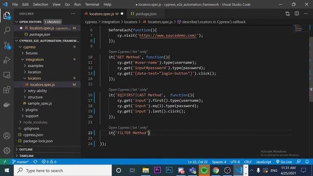 ? Selectors In Cypress | Cypress LOCATORS (Identify Elements) | Cypress TUTORIAL For Beginners