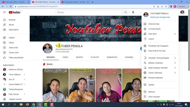 Cara merubah Nama HANDLE Youtube biar TIDAK RUGI смотреть онлайн