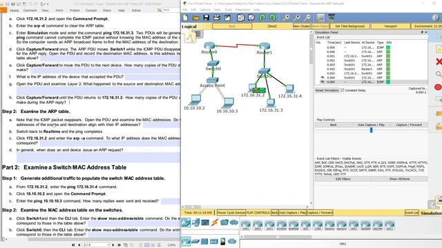 5.3.2.8 Packet Tracer - Examine the ARP Table, NETACAD CCNA R&S Course 1, V6.0 смотреть онлайн