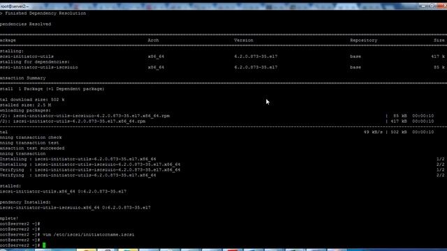 ISCSI setup on CentOS/RHEL 7 смотреть онлайн