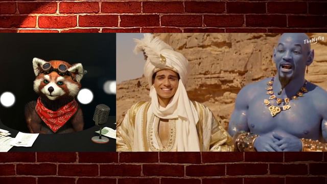 Если бы "Аладдин" Гая Ричи вышел в переводе Гоблина (НАФИГ) | реакция Red Panda смотреть онлайн