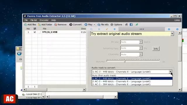 Extract Audio from .VOB file on Windows-Pazera Free Audio Extractor смотреть онлайн