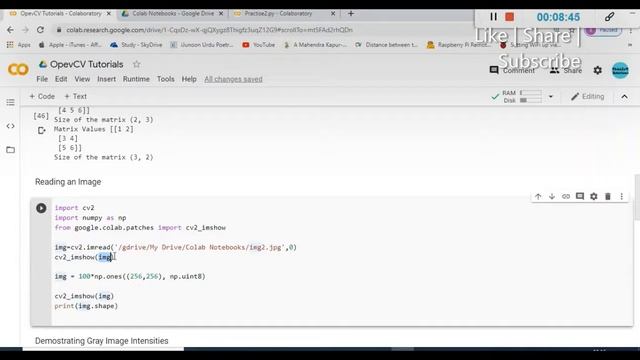 OpenCV on Google Colab - Working with Gray Image смотреть онлайн