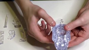 3D Puzzle Crystal Blocks череп со светом