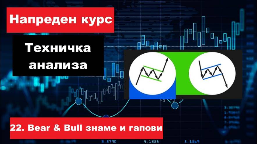 Крипто техничка анализа напреден курс 22. Bear & Bull знаме и гапови