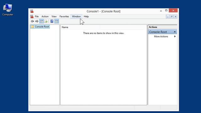 Windows 8.0 Professional - Open a New Console Window from an MMC Console смотреть онлайн