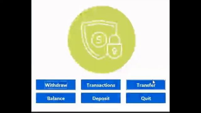 ATM interface with JAVA GUI смотреть онлайн