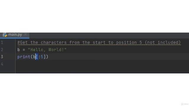 Slice From the Start | Python | смотреть онлайн
