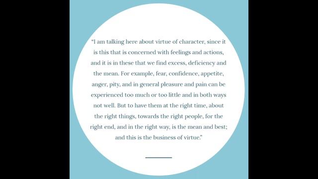 Virtue is the Mean | Nicomachean Ethics Book 2 Ch 6 смотреть онлайн