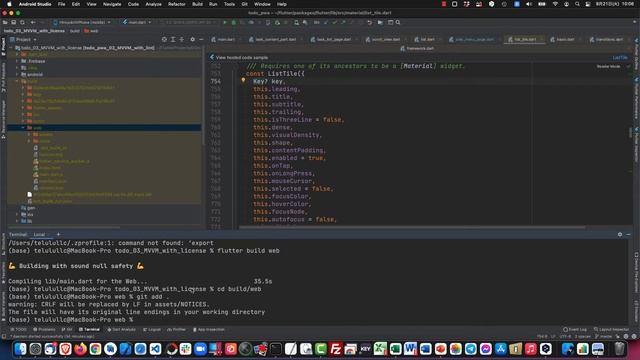 [Flutter]git addした際に「CRLF will be replaced by LF in assets/NOTICES」という警告が出た場合の対処法ーみんプロ式 смотреть онлайн