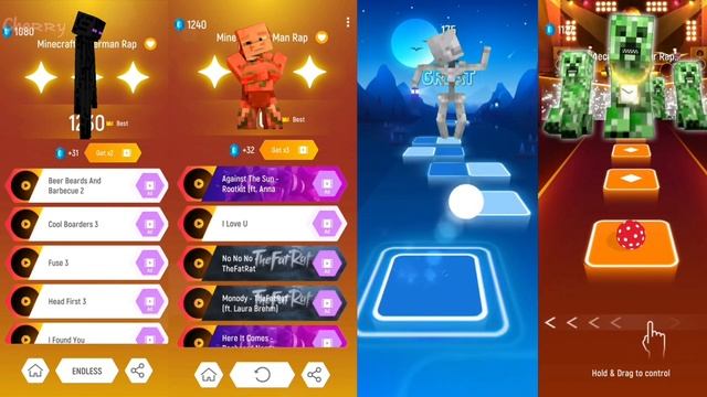 TilesHop | Minecraft ‐ Enderman Rap – PigMan Rap – Skeleton Rap – Creeper Rap(Dan Bull) смотреть онлайн