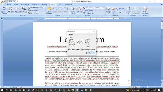 How to count characters in word, count numbers of words and characters in word document смотреть онлайн