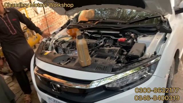 Applied For Honda Civic 2022 Model | Fast Engine Oil Totel 0.20 Change | Chaudhry Motors Workshop смотреть онлайн