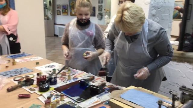 Печать линогравюры (мастеркласс) смотреть онлайн