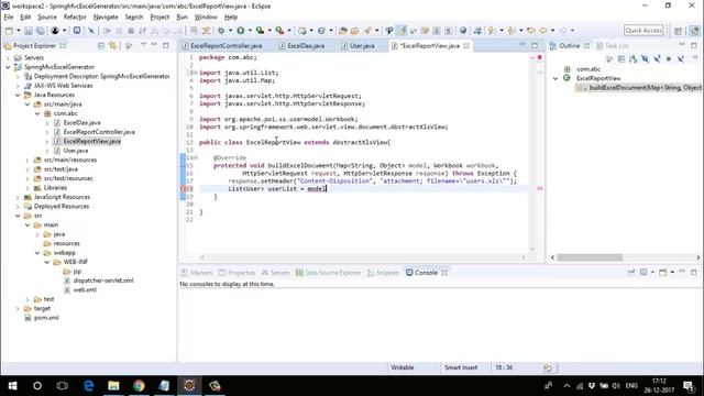 26 Spring Mvc Excel Report with Maven смотреть онлайн
