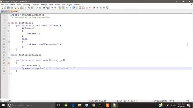 #8 Java Programming : Code to find Factorial using Recursion. смотреть онлайн