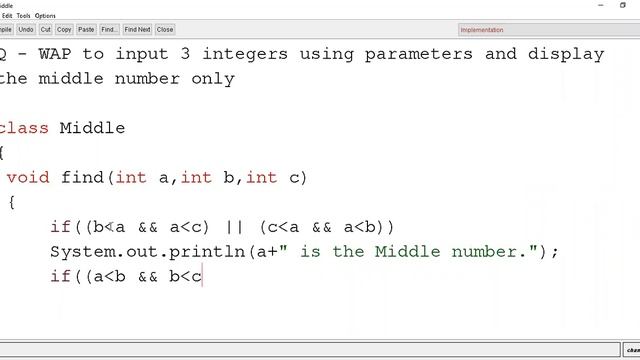 Find Middle Number from 3 numbers Java Program смотреть онлайн
