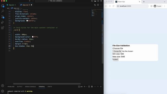 How to Validate File Size in React JS смотреть онлайн