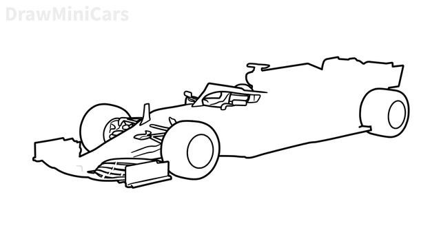 How to draw a MERCEDES F1 W11 / drawing Mercedes Benz formula 1 w12 Petronas sports car step by ste смотреть онлайн