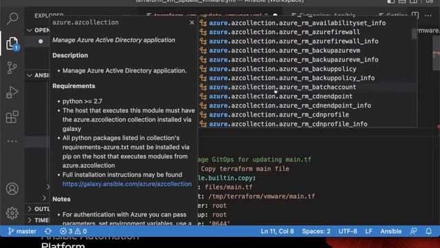 Ansible VSCode Extension