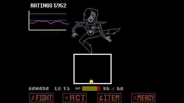 Frisk vs Mettaton EX (run genocide) смотреть онлайн
