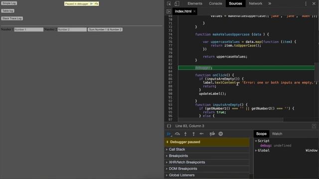 Learn Chrome DevTools - Part 3 - Javascript Debugging смотреть онлайн