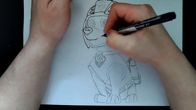 Как нарисовать Зума из Щенячьего патруля смотреть онлайн