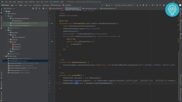 Create PDF in Android Studio and Write to It - Step by Step Tutorial смотреть онлайн