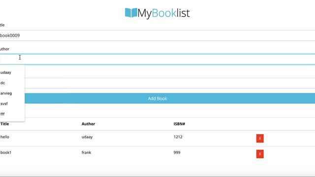 Book List Store made with javascript смотреть онлайн