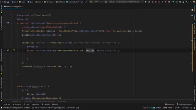 RXJava Observer & Creation operators смотреть онлайн