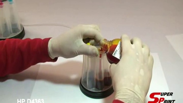 Заправка чернилами емкости СНПЧ