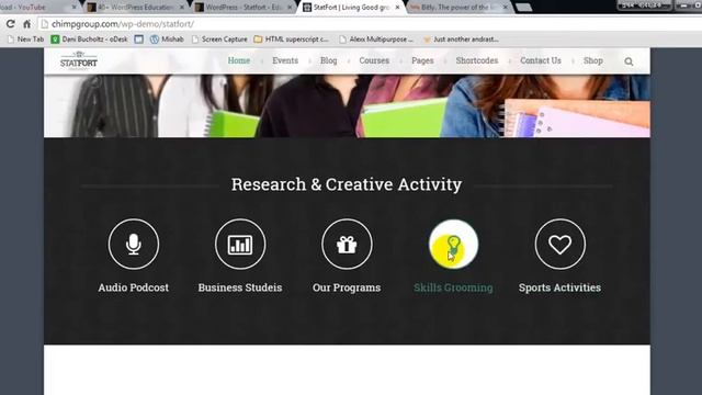 Statfort - Educational Wordpress Theme Preview смотреть онлайн