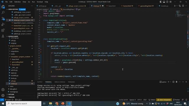 Django Google Maps Tutorial #2: Geocoding an Adress to Coordinates смотреть онлайн