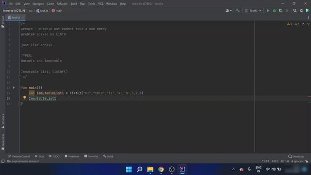 Kotlin Tutorial for Beginners - Immutable Lists In Kotlin смотреть онлайн