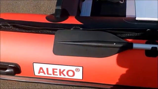 ALEKO® BT420 13.8ft RED Inflatable Boat with Aluminum Floor смотреть онлайн