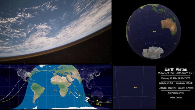 Live Views of the Earth from ISS 2-15-24 смотреть онлайн