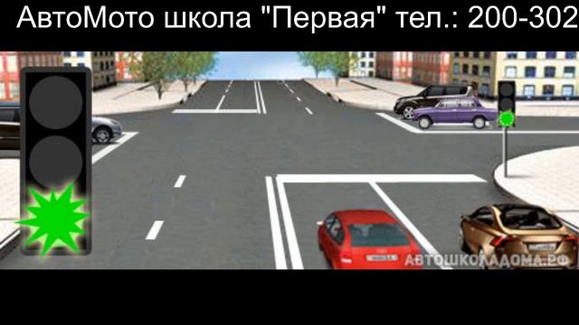 Применение спецсигналов. Сигналы светофора и регулировщика. смотреть онлайн