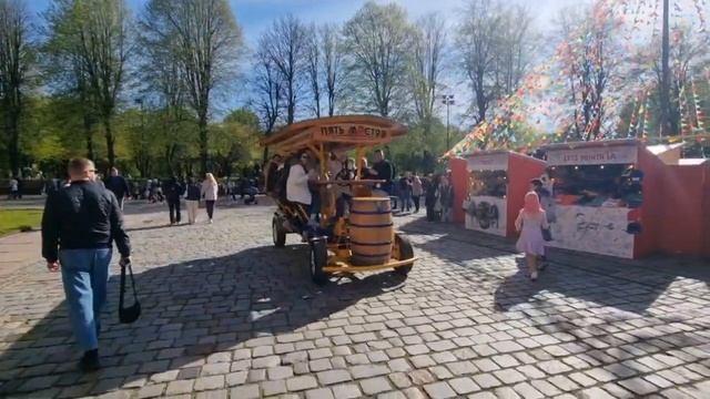 Экскурсия на Пивном Велосипеде 5 Мостов Калининград смотреть онлайн