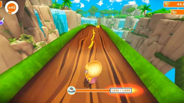 Minion Rush - Final run in stage 16 Special Safari Mission & collecting prizes смотреть онлайн