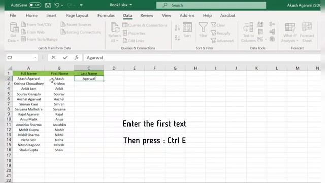 3 Methods to Split Text in an Excel. #split #excel #learn #exceltutorial #caakashagarwal #separate смотреть онлайн