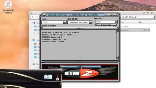 Dreambox NCF Repair Tool SIM2 EDition v2.1 ....Dm800HD clone no ca found error смотреть онлайн