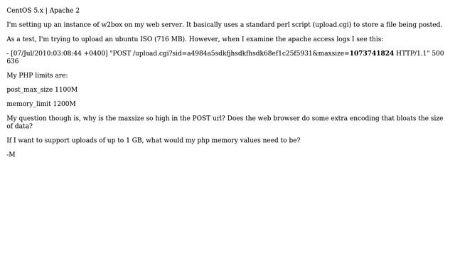 DevOps & SysAdmins: FileSize referenced in PHP Post is unusually high смотреть онлайн