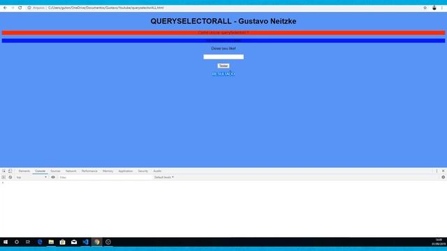 O que é querySelectorALL ? Como utilizar ? смотреть онлайн