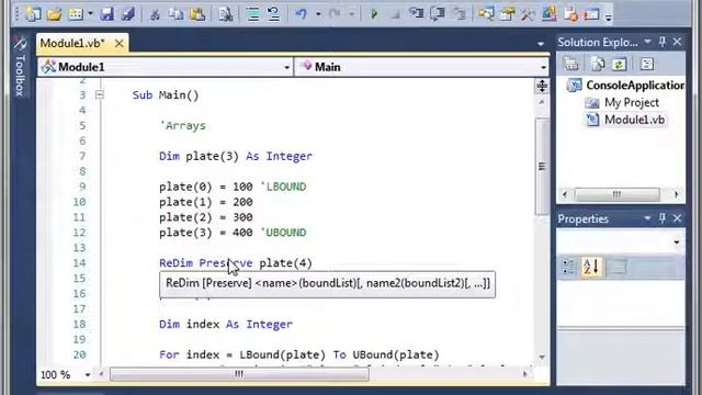 Resize Arrays Visual Basic Tutorial asp.net mvc смотреть онлайн